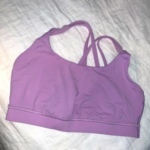 💜 Lululemon Lavendar Purple Energy Bra